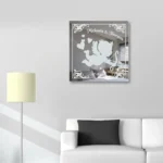 Amor Liebesengel Bild Design Wandspiegel mit Gravur Engel Geschenk