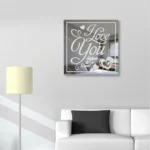 I Love You Liebe Herz Motivspiegel Spiegel Motiv Gravurspiegel Geschenk Namen Gravur Unikat personalisiert Rahmen