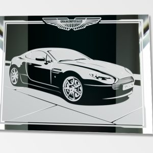 Aston Martin Bild Gravur Motiv Wandspiegel Deko
