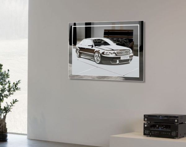 AUDI A8 tuning Motiv Design Glas Bild Spiegel