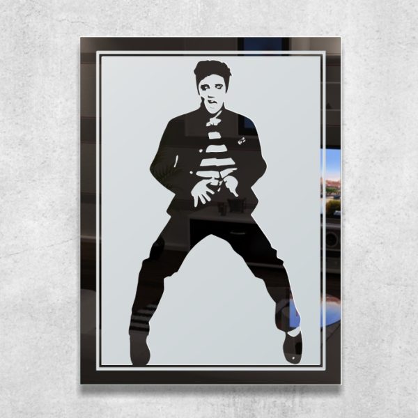 Elvis Presley Motiv Bild PopArt Deko Musik Spiegel