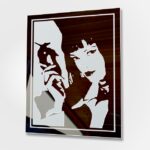 UMA THURMAN Pulp Fiction Motiv Bild PopArt Film Deko Spiegel
