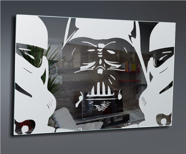 Darth Vader Star Wars Motiv Bild Leinwand Deko Film Spiegel