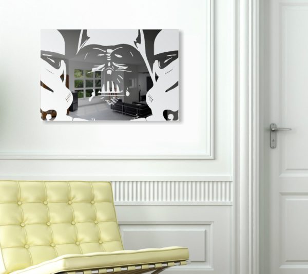 Darth Vader Star Wars Motiv Bild Leinwand Deko Film Spiegel