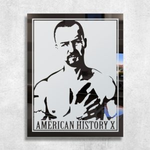 AMERICAN HISTORY X Spiegel Motiv Bild Gravur Glasbild Deko