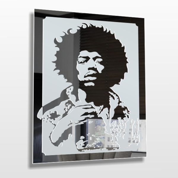 Jimi Hendrix Motiv Bild Leinwand Spiegel Deko Musik