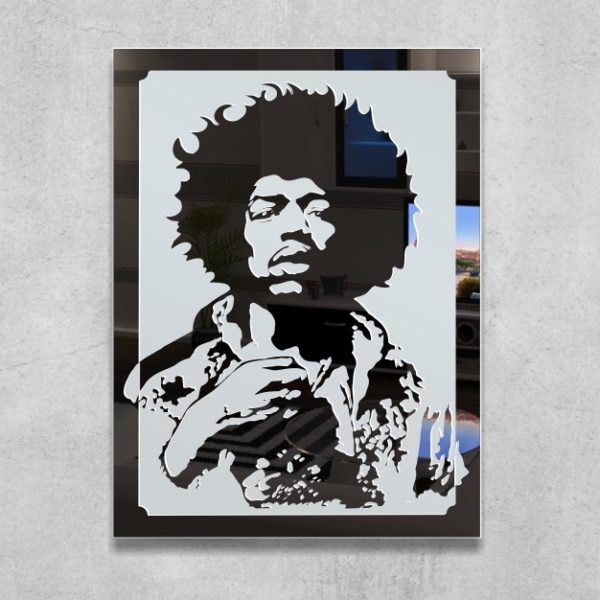 Jimi Hendrix Motiv Bild Leinwand Spiegel Deko Musik
