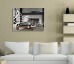 Musiknoten Notenschlüssel Motiv Bild Leinwand Spiegel Deko Musik